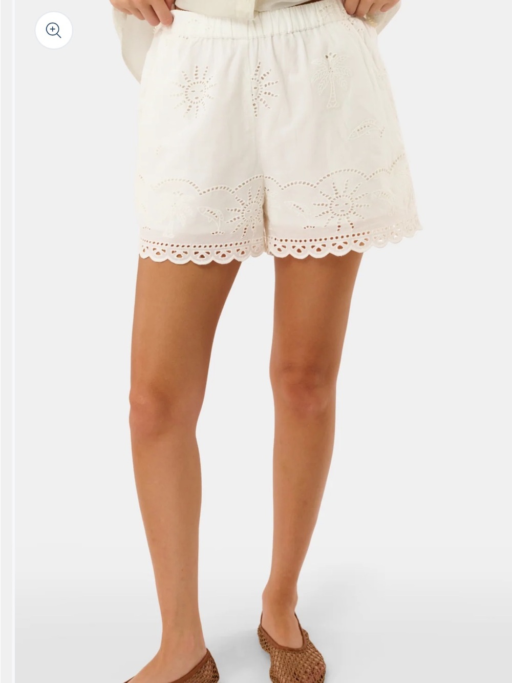 Roller Rabbit Sunny Days Eyelet Cody Shorts White